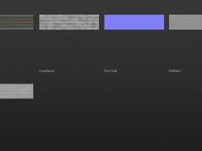 New Asphalt road with lines texture 3D model