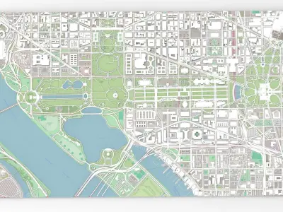 Capitol Hill Washington Columbia USA  3D model