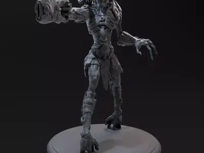Alien Hunter 3d printable 3D print model