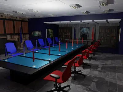 President Office Low-poly 3D model