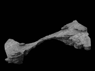 Mountain type - bridge 05 3D model
