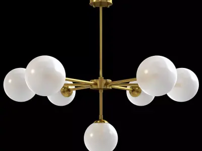 Loft Industry Modern - Plane Chandelier 3D model