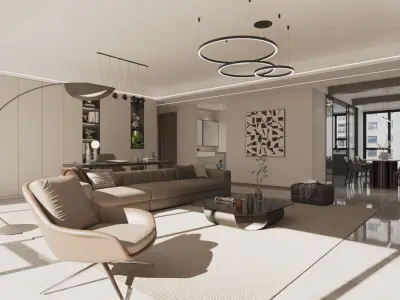 Living room 3D model 144