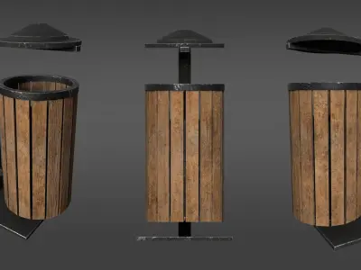 Street Bin 3D model