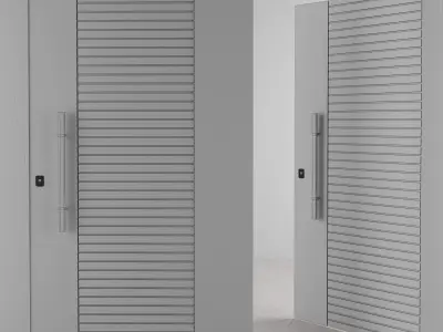 Frameless Door Free 3D model