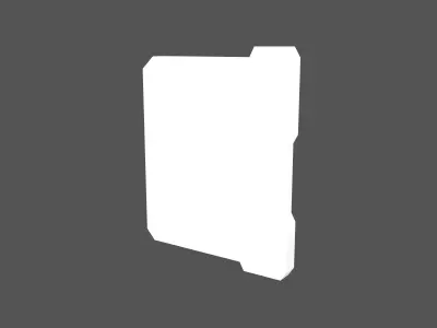 UHD High tech Graphical Interface v7 001 Low-poly 3D model