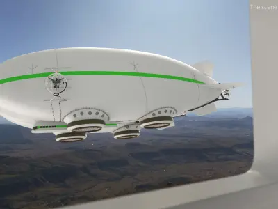  Innovative Hybrid Cargo Aircraft White Simplified 