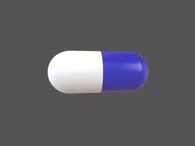 Pills v4 005 Low-poly 3D model
