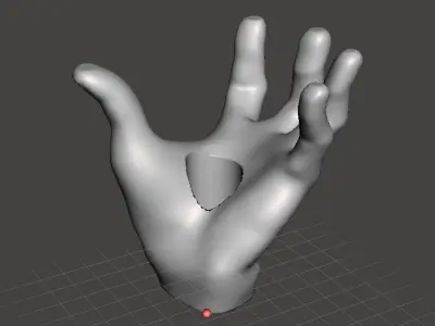 Hand shape figure for LED Moodlight 3D print model