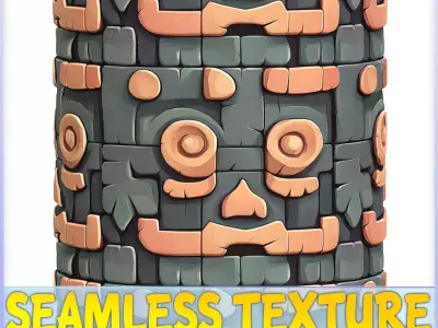  Stylized Wall Seamless Texture Texture 13