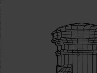 Postbox Low-poly 3D model Low-poly 3D model