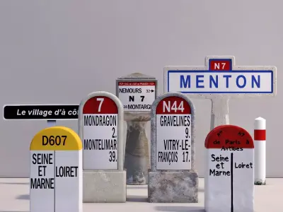 Route Nationale 7 3D model