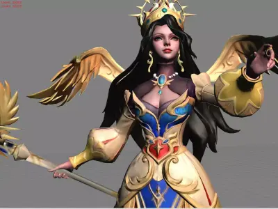 Vexana The Sun Empress Low-poly 3D model