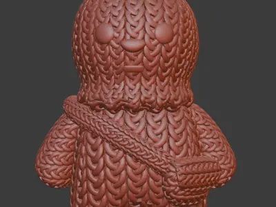 Knitted Starwars chewbacca Baby yoda Jawa 3D print model