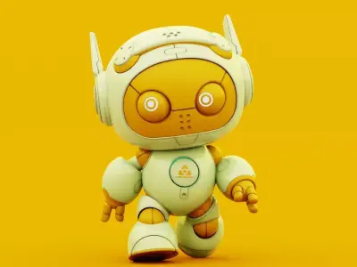  ROBO G-5  Rigged for Unreal Engine - Unity - MIXAMO 3D model