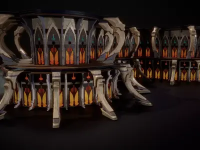 Building 3 Low-poly 3D model