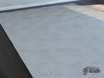 Carpet oriental rug 3D model