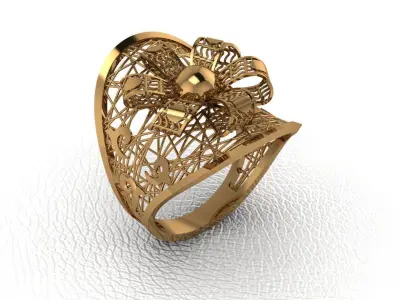 ring 9 pieces drawing 3d rihone drawing ring rings ring 3D print model