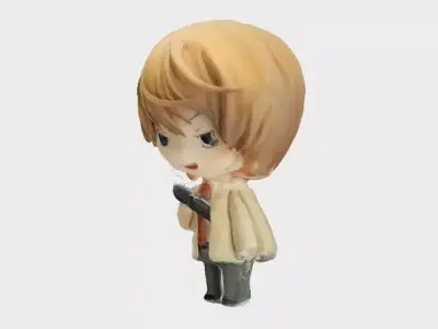 Divine Judgement Intense Light Yagami Figurine Low-poly 3D model