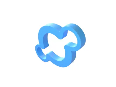 Helium Coin V4 002 Low-poly 3D model