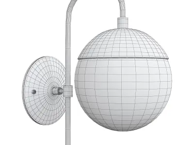 CEDAR MOSS GLOBE SCONCE Low-poly 3D model