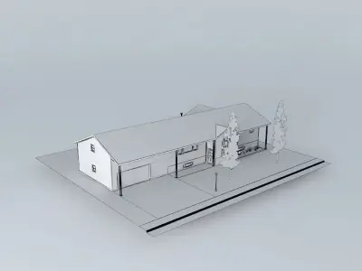 Split Entry house Free 3D model