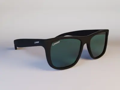 Ray-Ban Glasses Justing Classic Low-poly 3D model