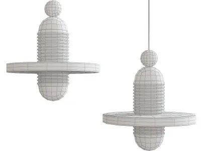 Chandleir 10 pieces 3d model Low-poly 3D model