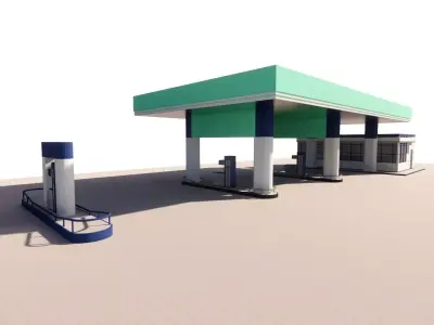 Gas Station2 3D model