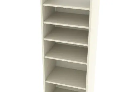 Simple box design book shelf 3D model