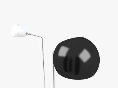 David Weeks Cement Standing lamp 3D model