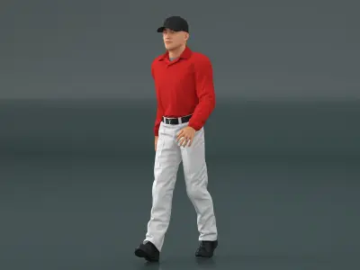 Young Man in Casual Clothes Rigged for Maya 