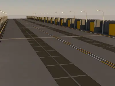 Sci Fi Bridge 3D model