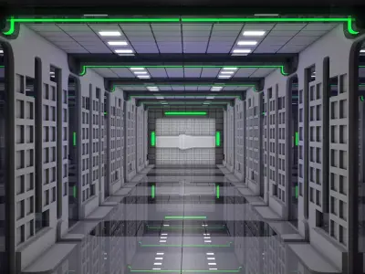 Sci Fi Corridor  3D model