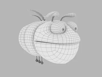 Cartoon Bee 3D Model from 3ds Max Low-poly 3D model