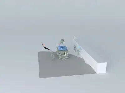 UN task force alphamobile command unit  MCU 3D model