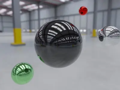 HDRI - Industrial Warehouse Interior 7 Texture