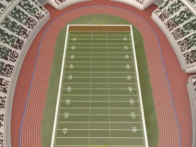American Football Stadium 3D model order
