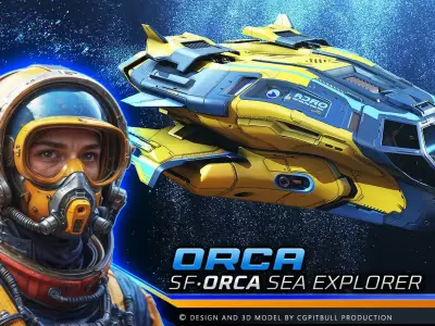 SF - ORCA Explorer Low-poly 3D model