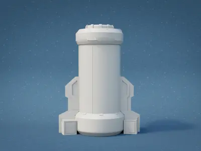 Fusion Capsule Low-poly 3D model