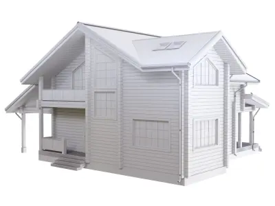 Individual house 3D model