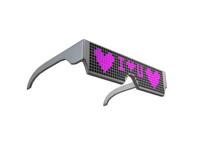 Future Technology Glasses v2 009 Low-poly 3D model