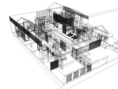 3D SketchUp Modeling and Lumion 10 Scene Tropical House Design 3D model