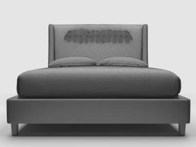 Universal Furniture Midnight Queen Bed 3D model