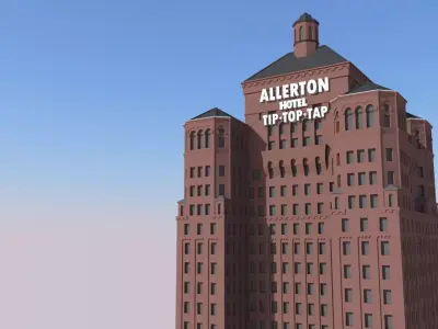 Allerton Hotel 3D print model