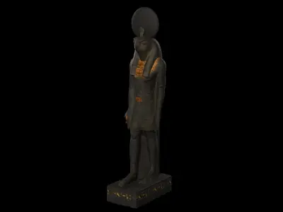 Statue of Ra Low-poly 3D model