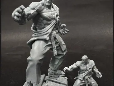 Ryu Street Fighter 3D print model