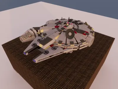  LEGO STAR WARS MILLENNIUM FALCON 4504 3D model