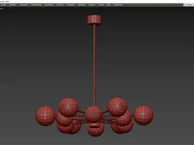 KARRINGTON CHANDELIER Low-poly 3D model