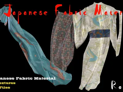 15 PBR Japanese Fabric Materials  Texture